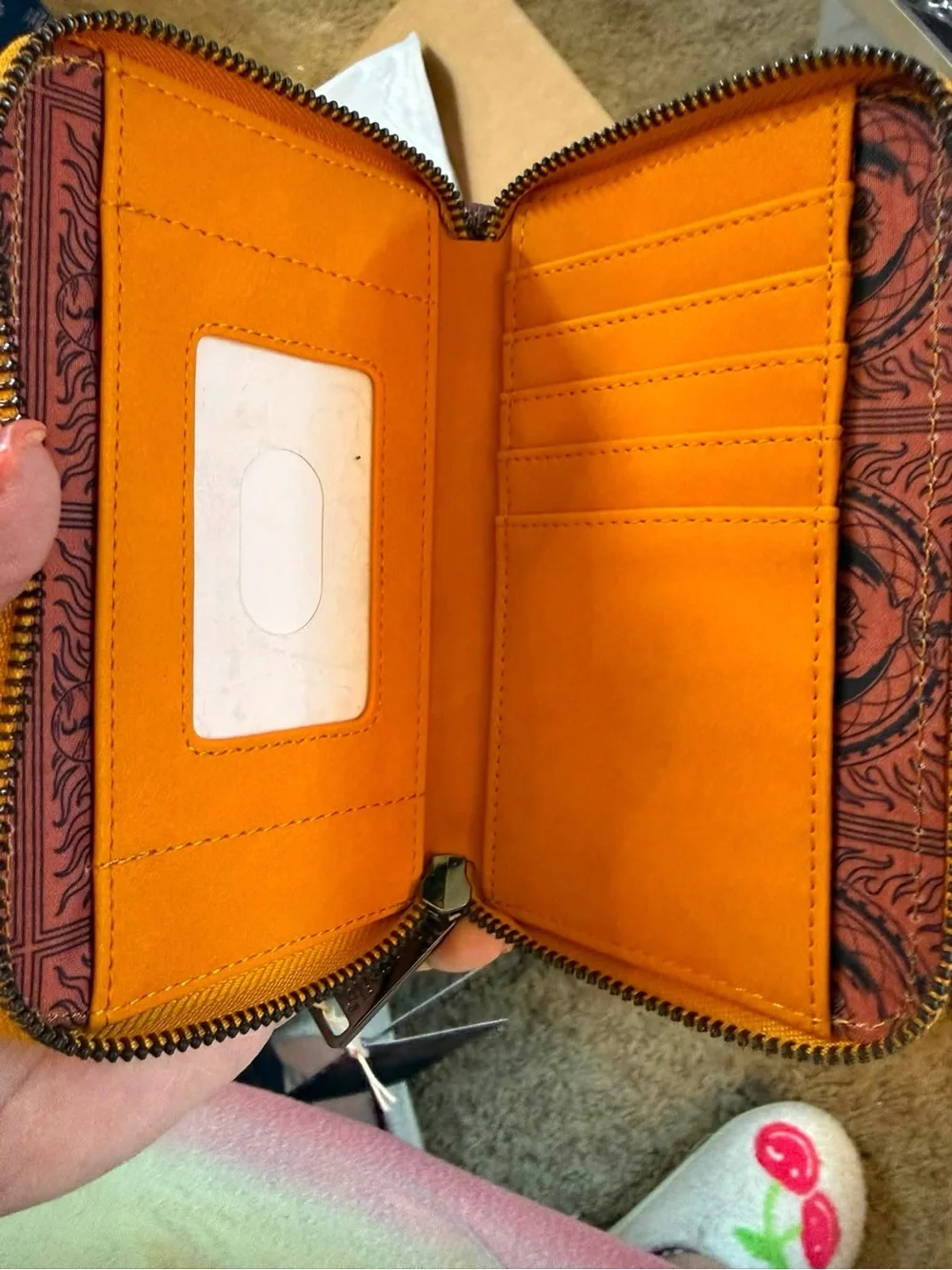 Loungefly Disney The Lion King Scar Zip Wallet in Red and Brown